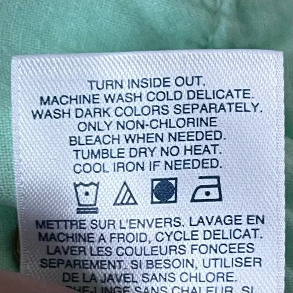 •Lands' End• Girl’s Skinny Fit Twill Pants in Mint - Size 12 - Picture 8 of 9